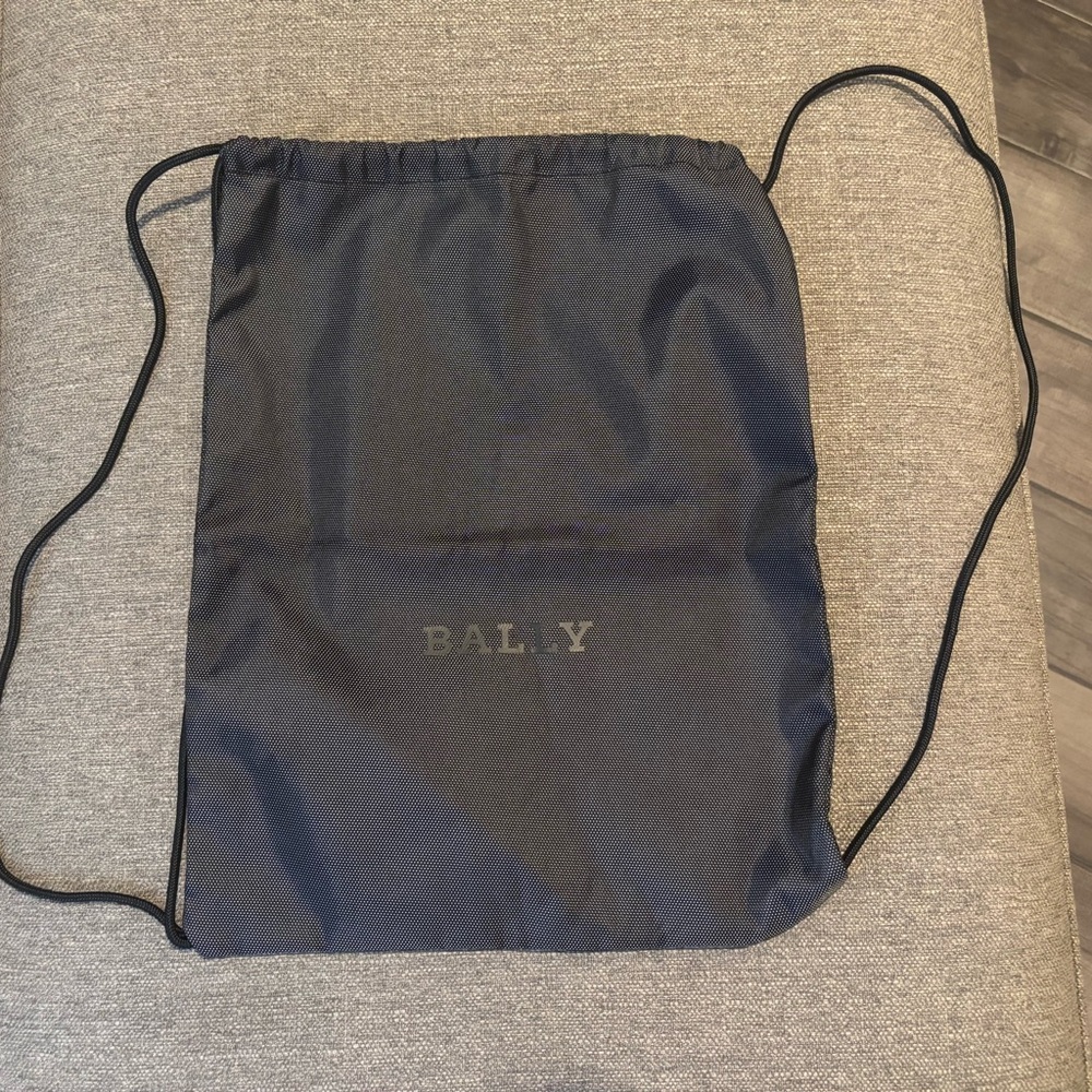 Bally Dark Grey Drawstring Backpack